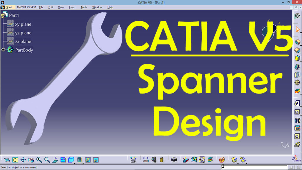CATIA Spanner Practice design