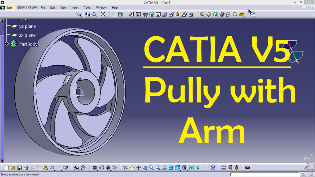 Pully Practice Design in CATIA V5
