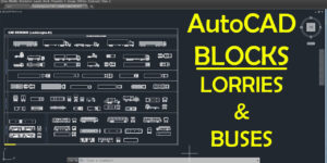 AutoCAD LORRIES AND BUSES Blocks for projects