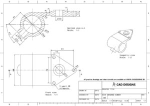 Mechanical PDF Practice Drawing Sheets for AutoCAD, CATIA, NX ...