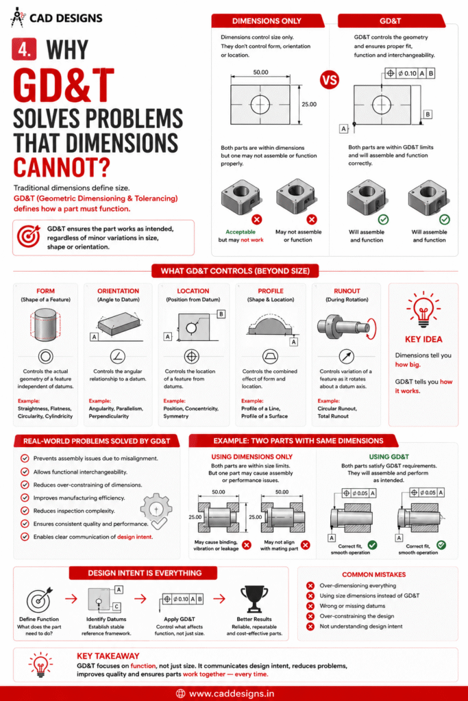 4. Why GD&T Solves Problems That Dimensions Cannot