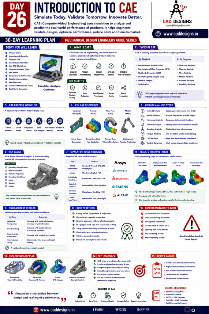 Day 26 - Introduction to CAE