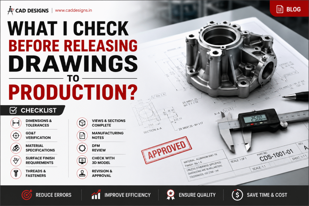 What I Check Before Releasing Drawings to Production