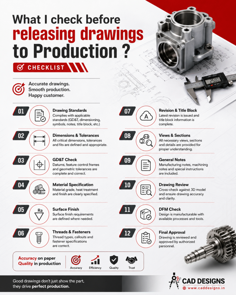 What I Check Before Releasing Drawings to Production
