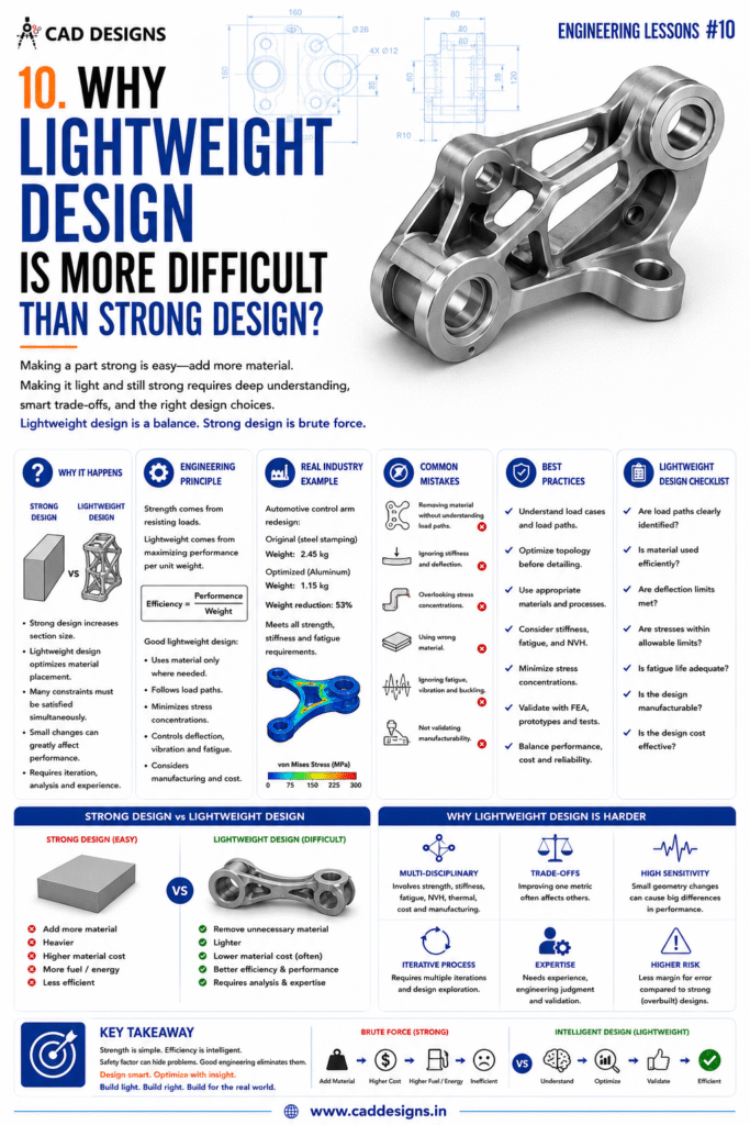 10. Why Lightweight Design Is More Difficult Than Strong Design