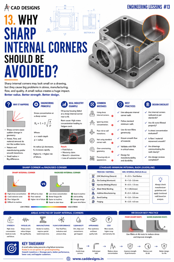 13. Why Sharp Internal Corners Should Be Avoided