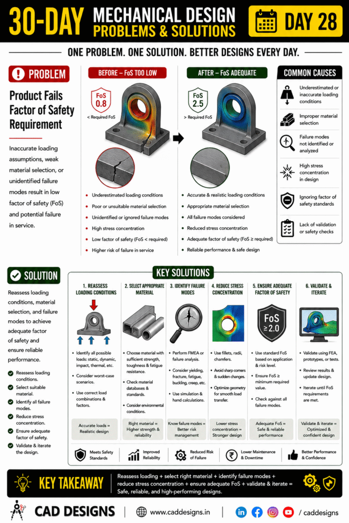 Day 28 - Product Fails Factor of Safety Requirement