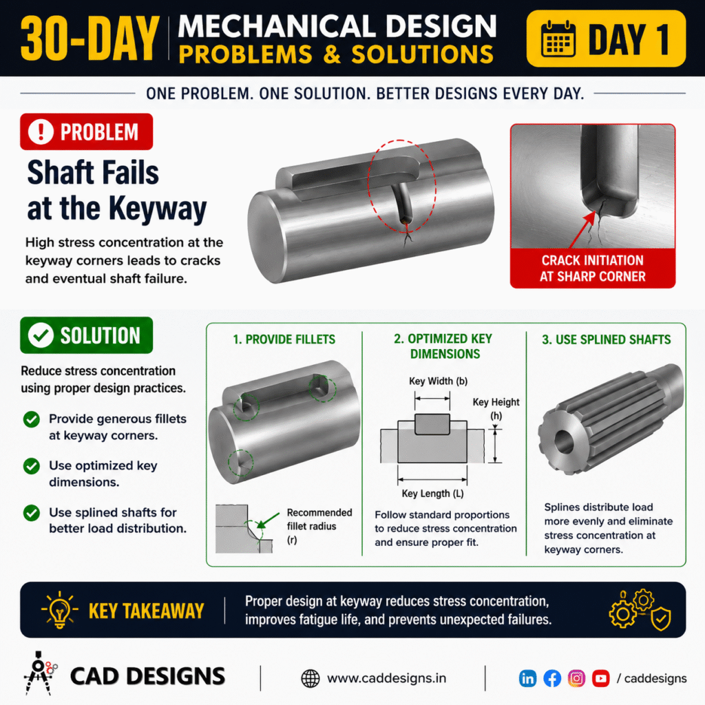 Day 1 - Shaft Fails at the Keyway