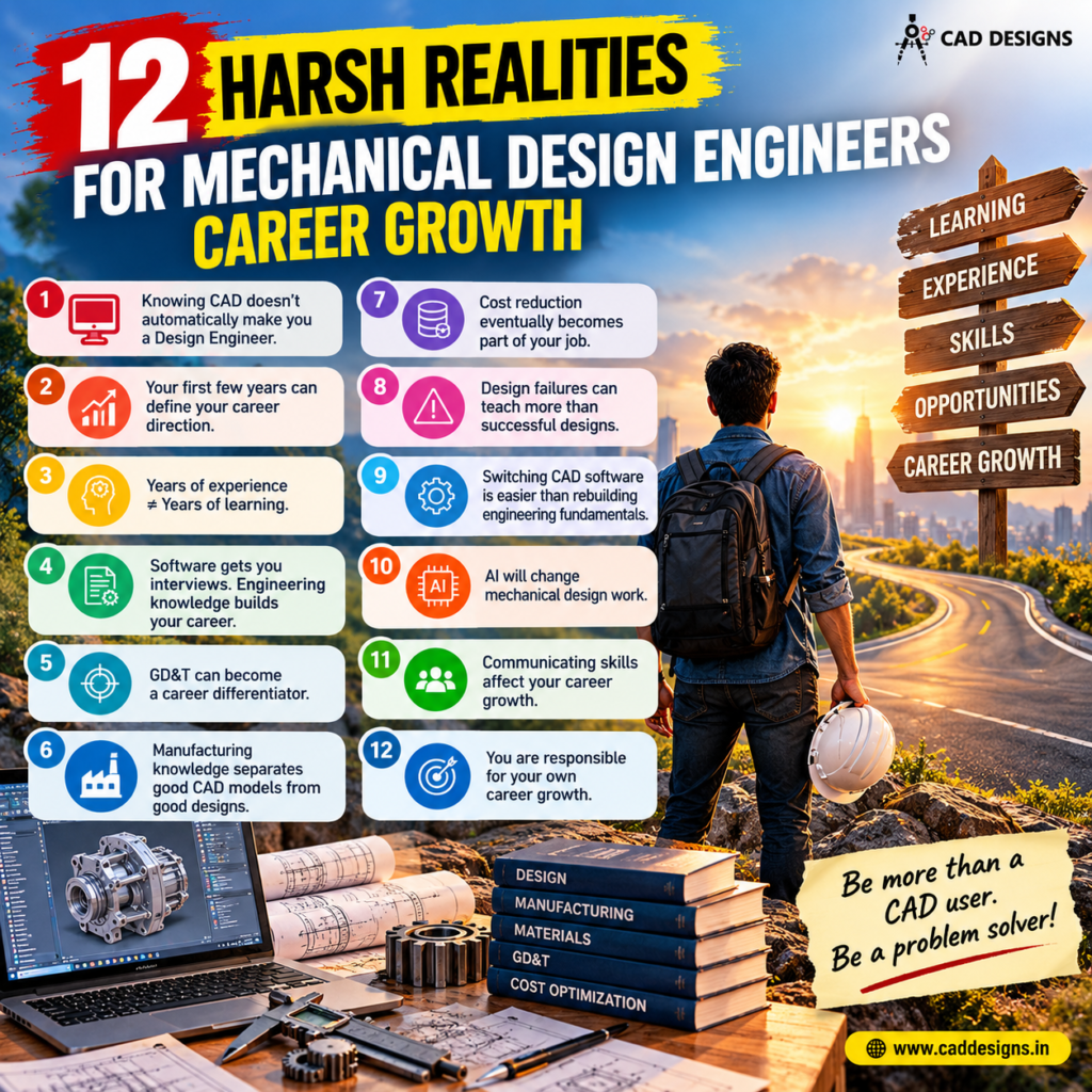 Mechanical Design Career 12 Realities Infographic